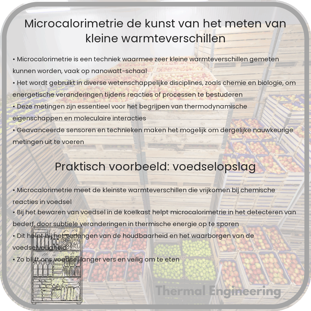 Microcalorimetrie: De kunst van het meten van kleine warmteverschillen