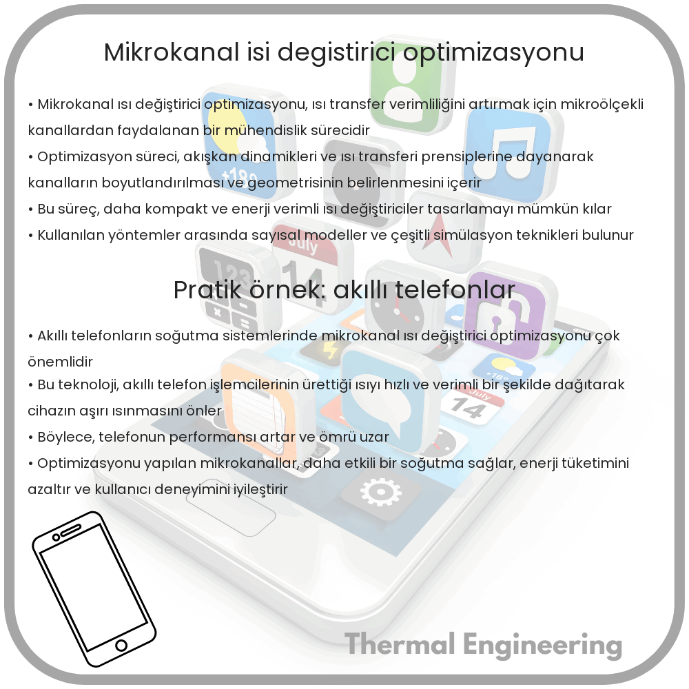 Mikrokanal ısı değiştirici optimizasyonu