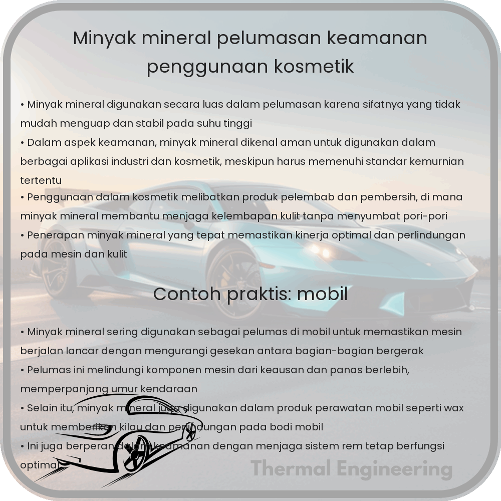 Minyak Mineral | Pelumasan, Keamanan & Penggunaan Kosmetik