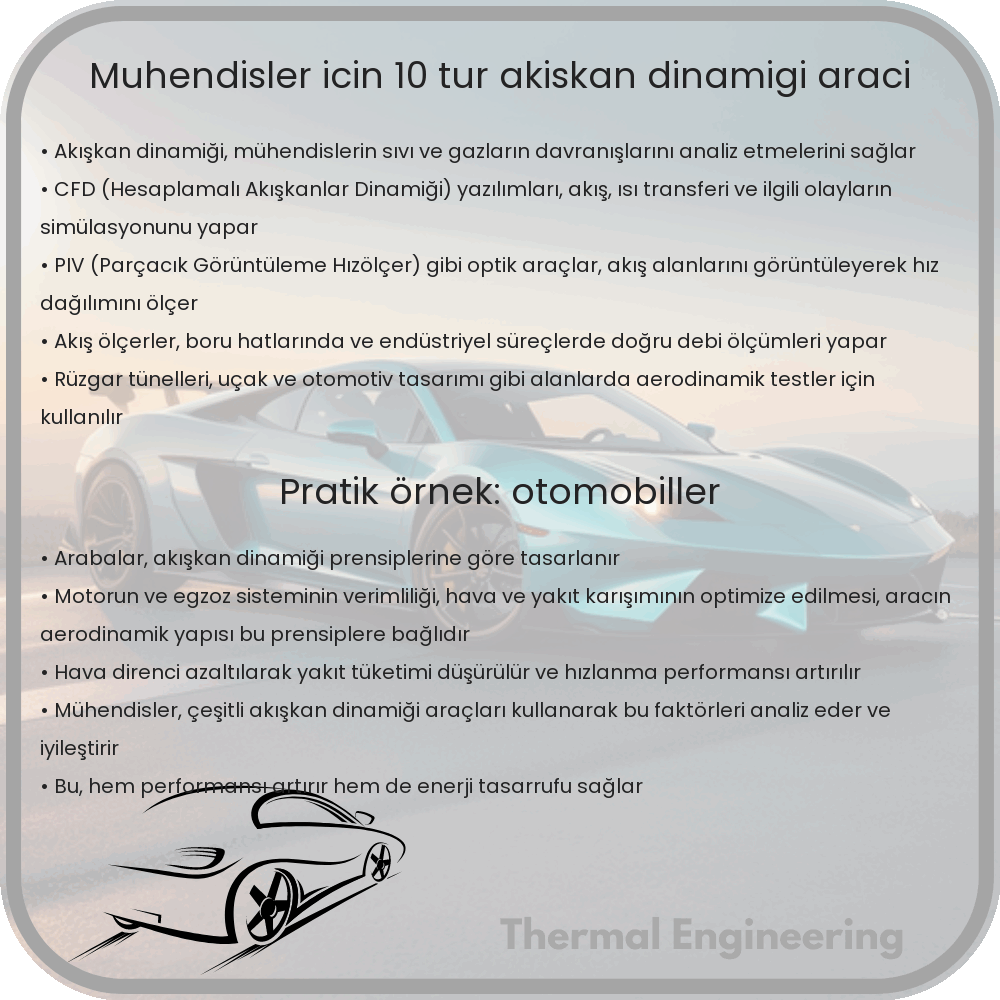 Mühendisler İçin 10 Tür Akışkan Dinamiği Aracı