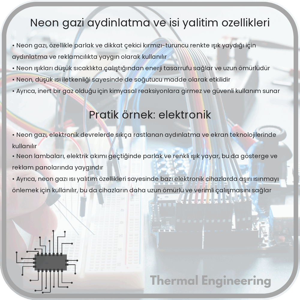 Neon Gazı | Aydınlatma ve Isı Yalıtım Özellikleri
