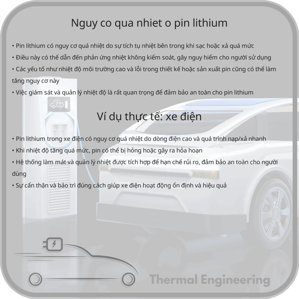 Nguy cơ quá nhiệt ở pin lithium
