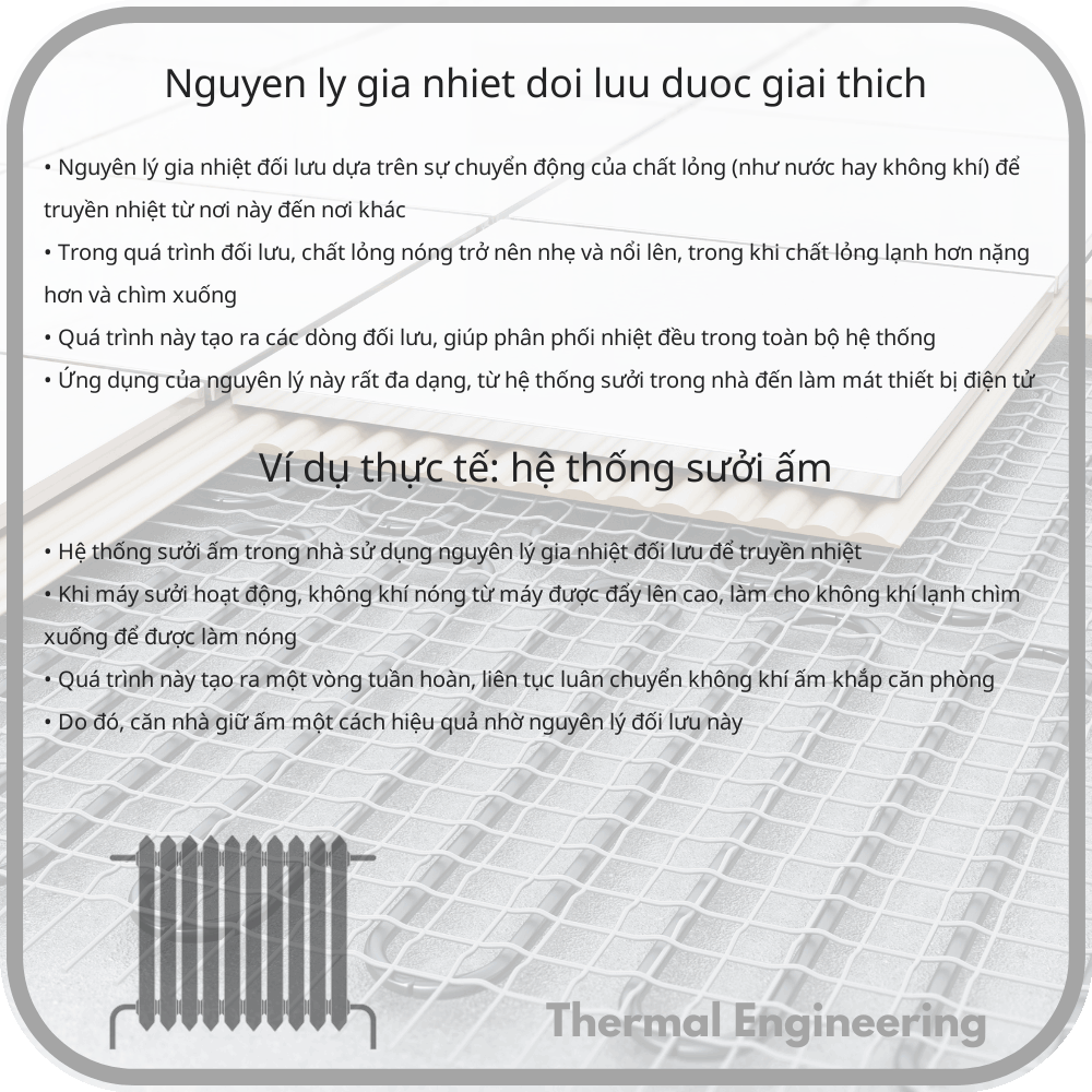 Nguyên Lý Gia Nhiệt Đối Lưu Được Giải Thích