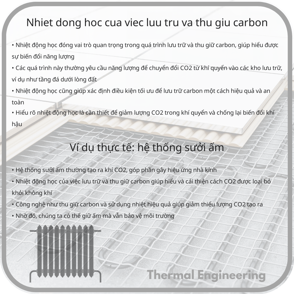 Nhiệt động học của việc lưu trữ và thu giữ carbon