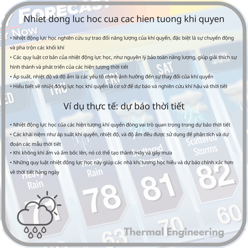 Nhiệt động lực học của các hiện tượng khí quyển