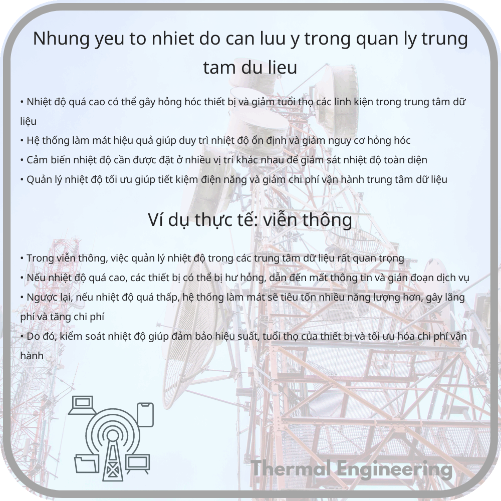 Những yếu tố nhiệt độ cần lưu ý trong quản lý trung tâm dữ liệu