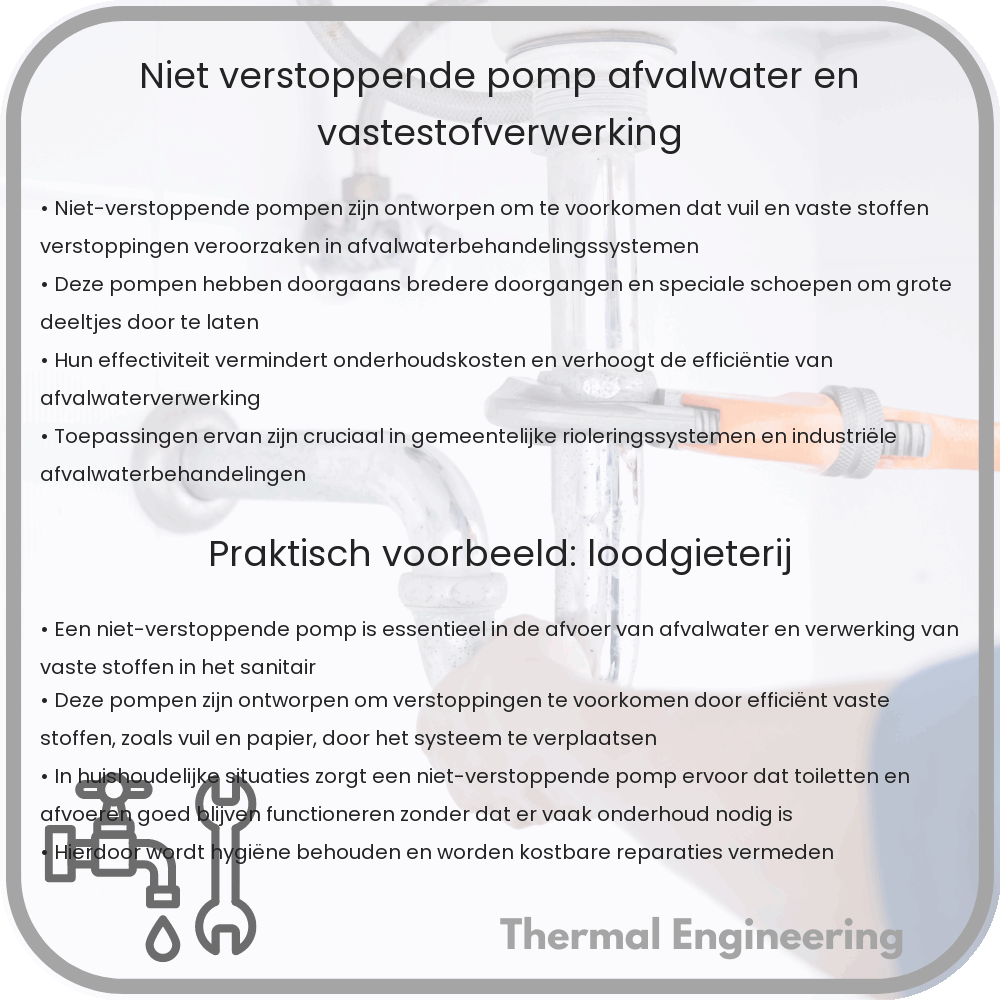 Niet-Verstoppende Pomp | Afvalwater en Vastestofverwerking