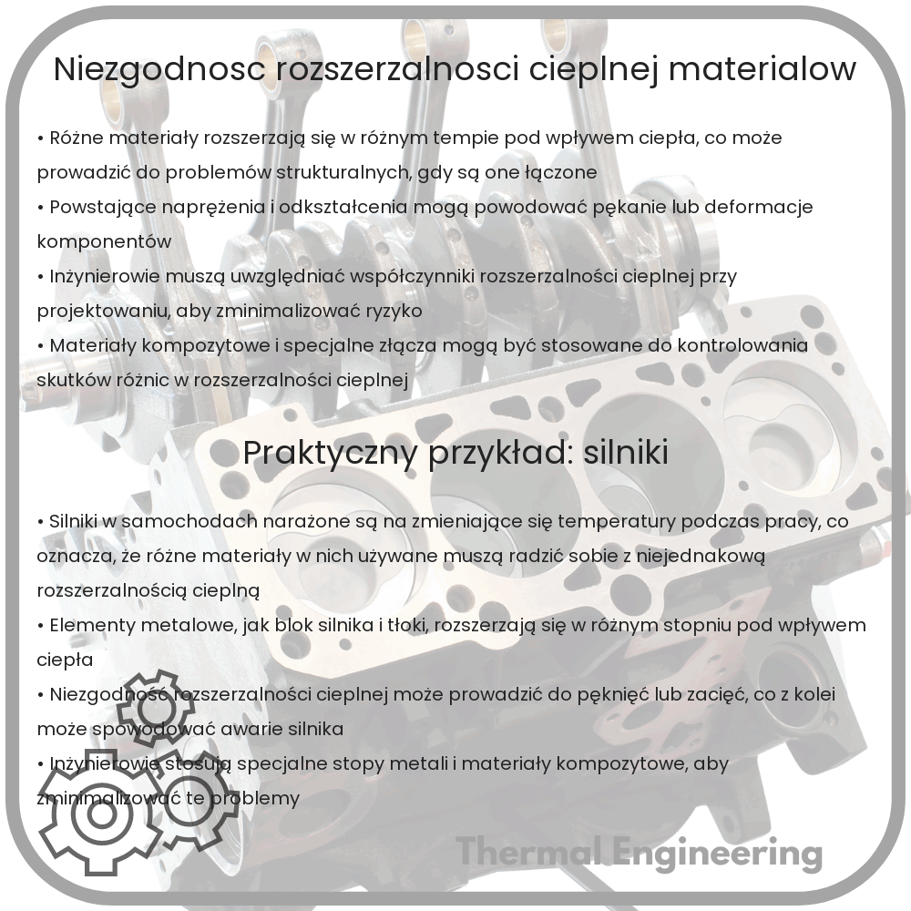 Niezgodność rozszerzalności cieplnej materiałów