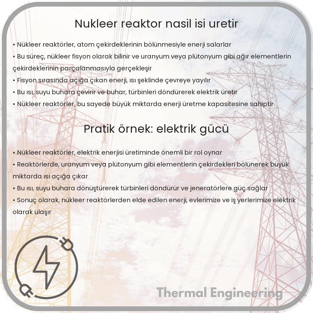 Nükleer Reaktör Nasıl Isı Üretir?
