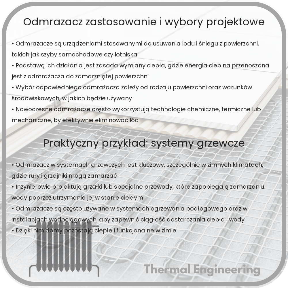 Odmrażacz: Zastosowanie i Wybory Projektowe