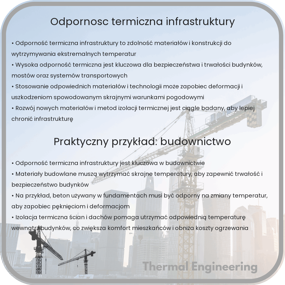 Odporność termiczna infrastruktury
