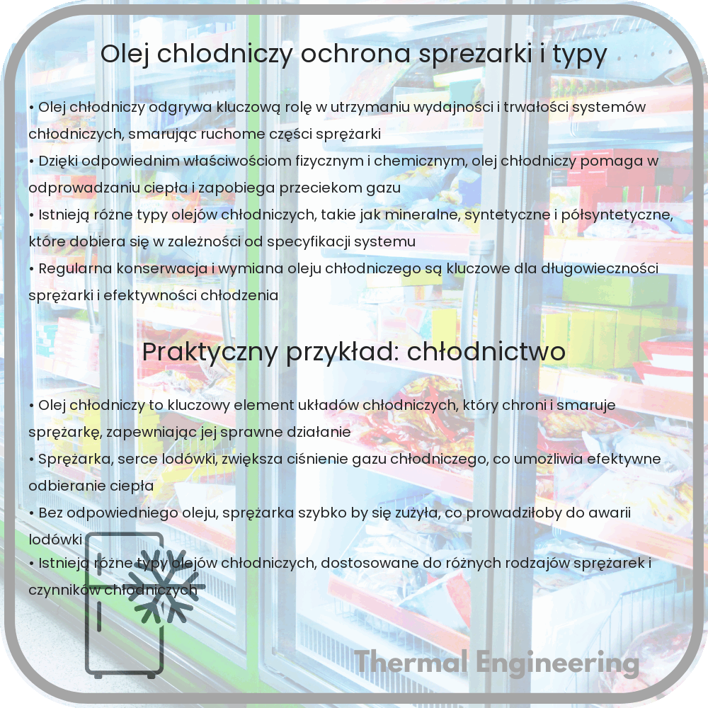 Olej Chłodniczy | Ochrona Sprężarki i Typy
