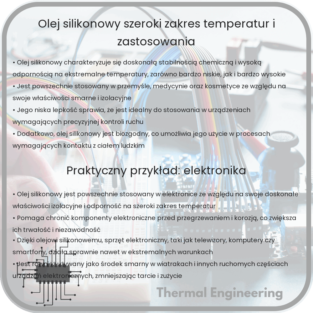 Olej silikonowy | Szeroki zakres temperatur i zastosowania