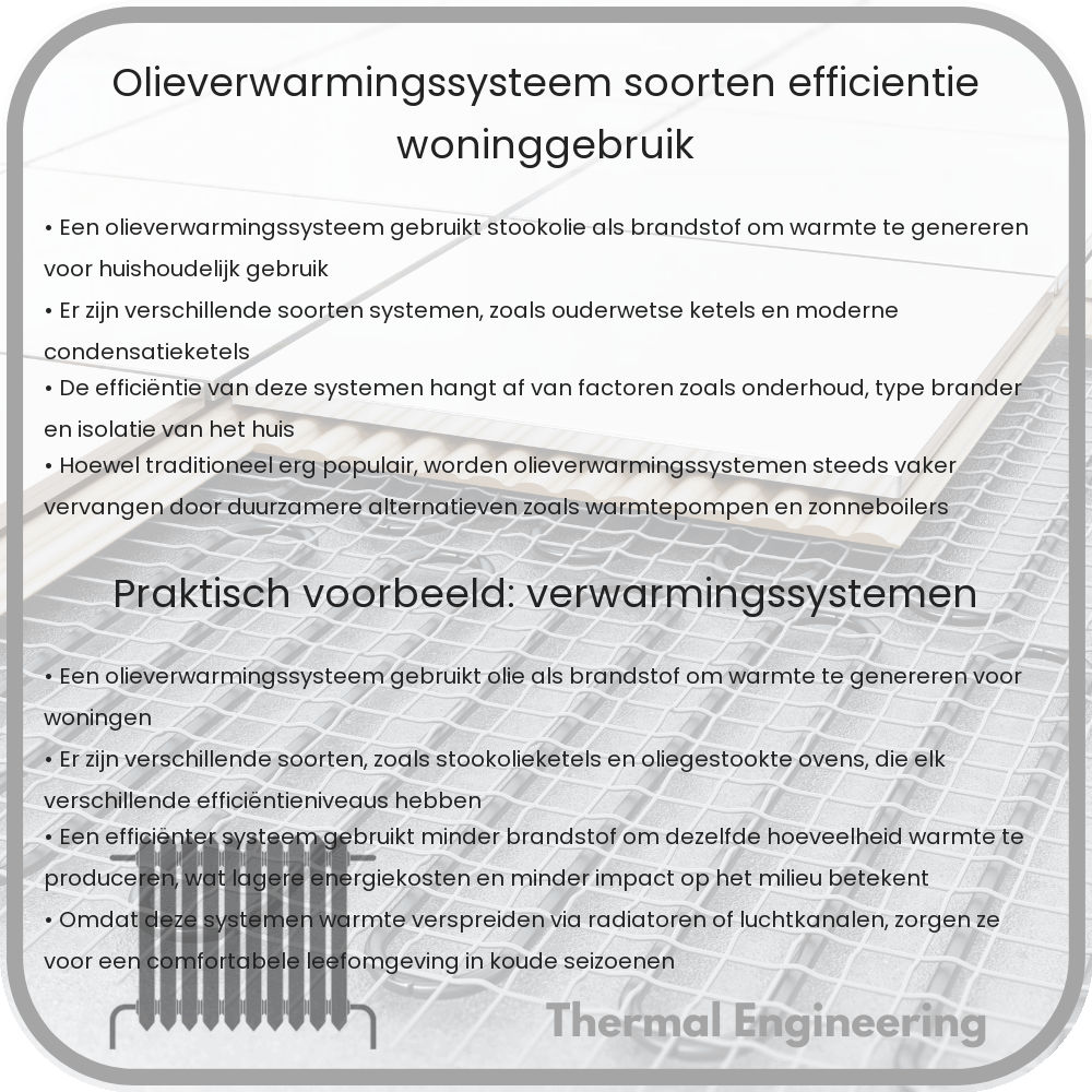 Olieverwarmingssysteem | Soorten, Efficiëntie, Woninggebruik