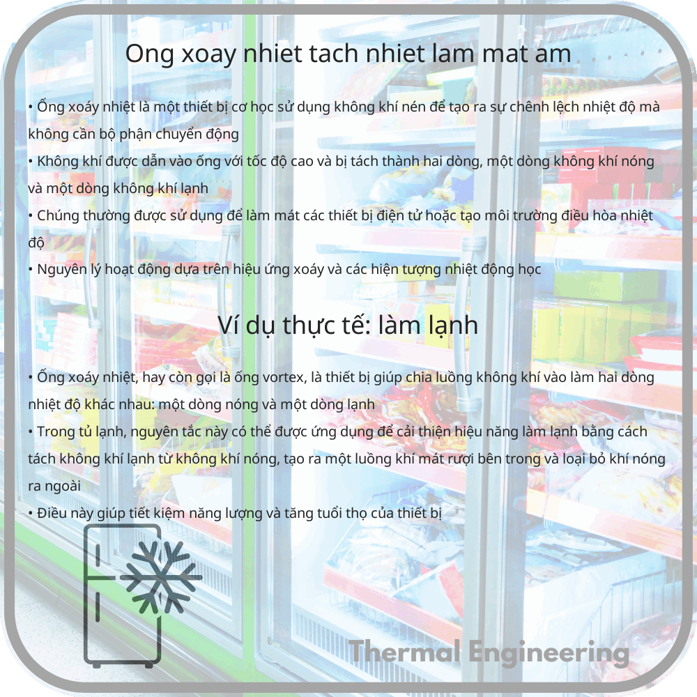 Ống Xoáy Nhiệt | Tách Nhiệt, Làm Mát/Ấm