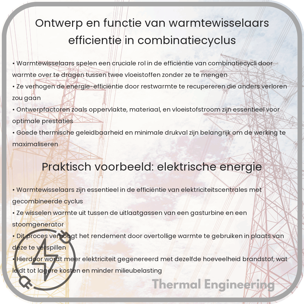 Ontwerp en Functie van Warmtewisselaars: Efficiëntie in Combinatiecyclus