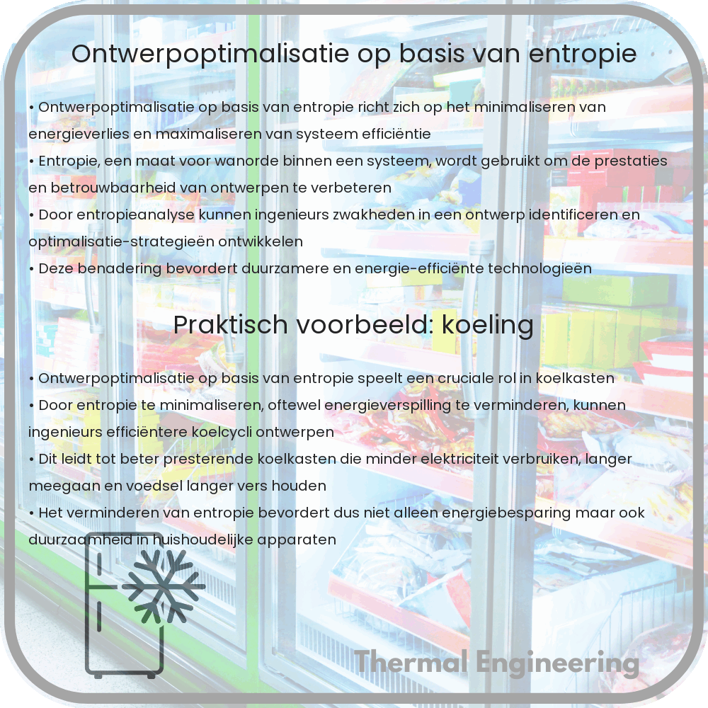Ontwerpoptimalisatie op basis van entropie