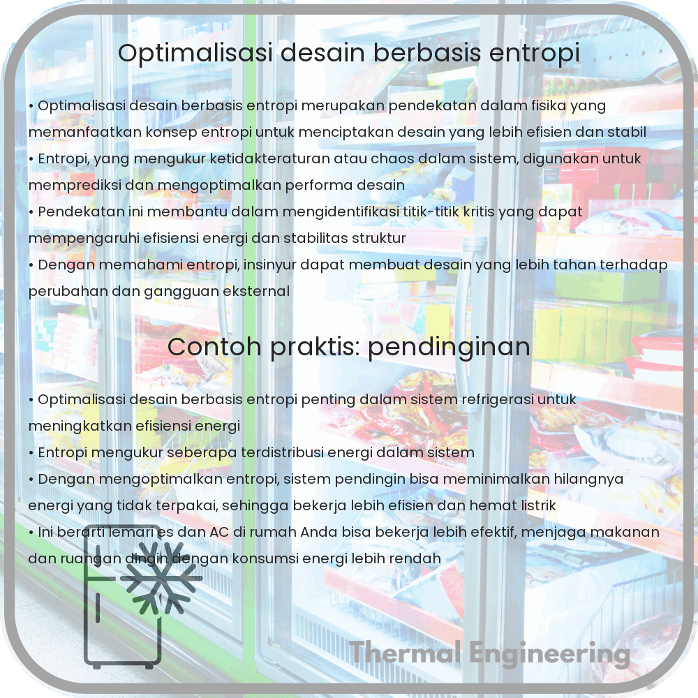 Optimalisasi Desain Berbasis Entropi