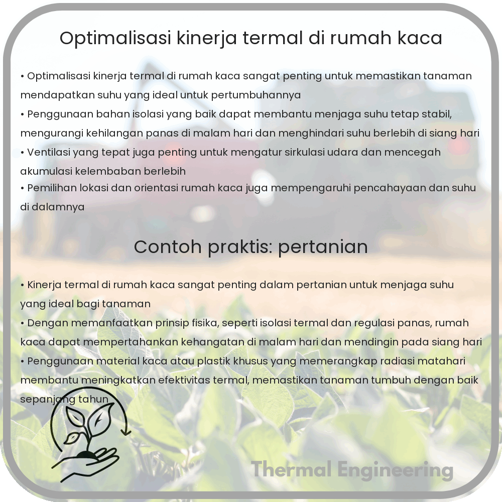 Optimalisasi Kinerja Termal di Rumah Kaca