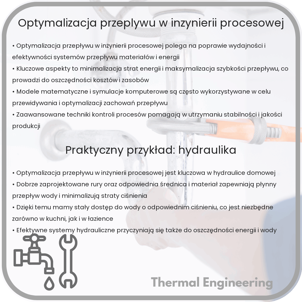 Optymalizacja przepływu w inżynierii procesowej