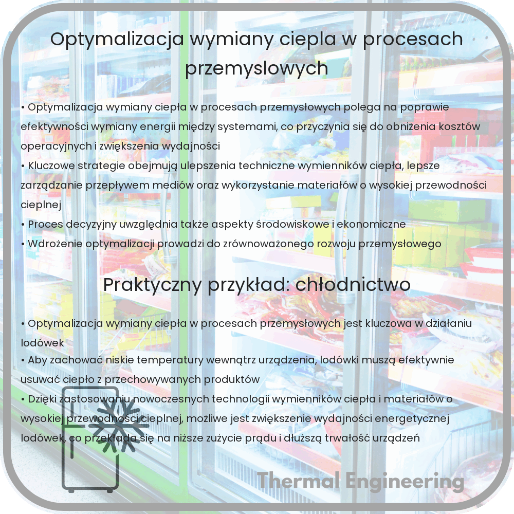 Optymalizacja wymiany ciepła w procesach przemysłowych