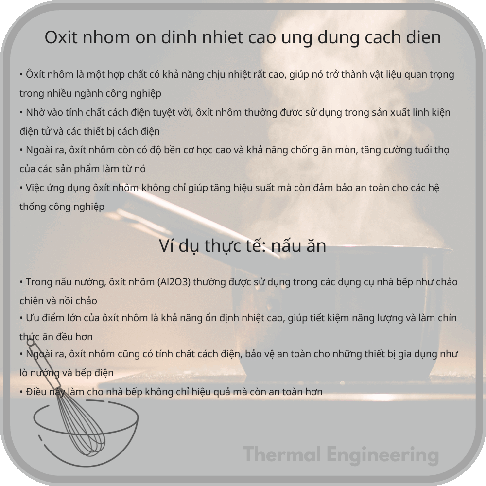 Ôxít Nhôm | Ổn Định Nhiệt Cao, Ứng Dụng Cách Điện