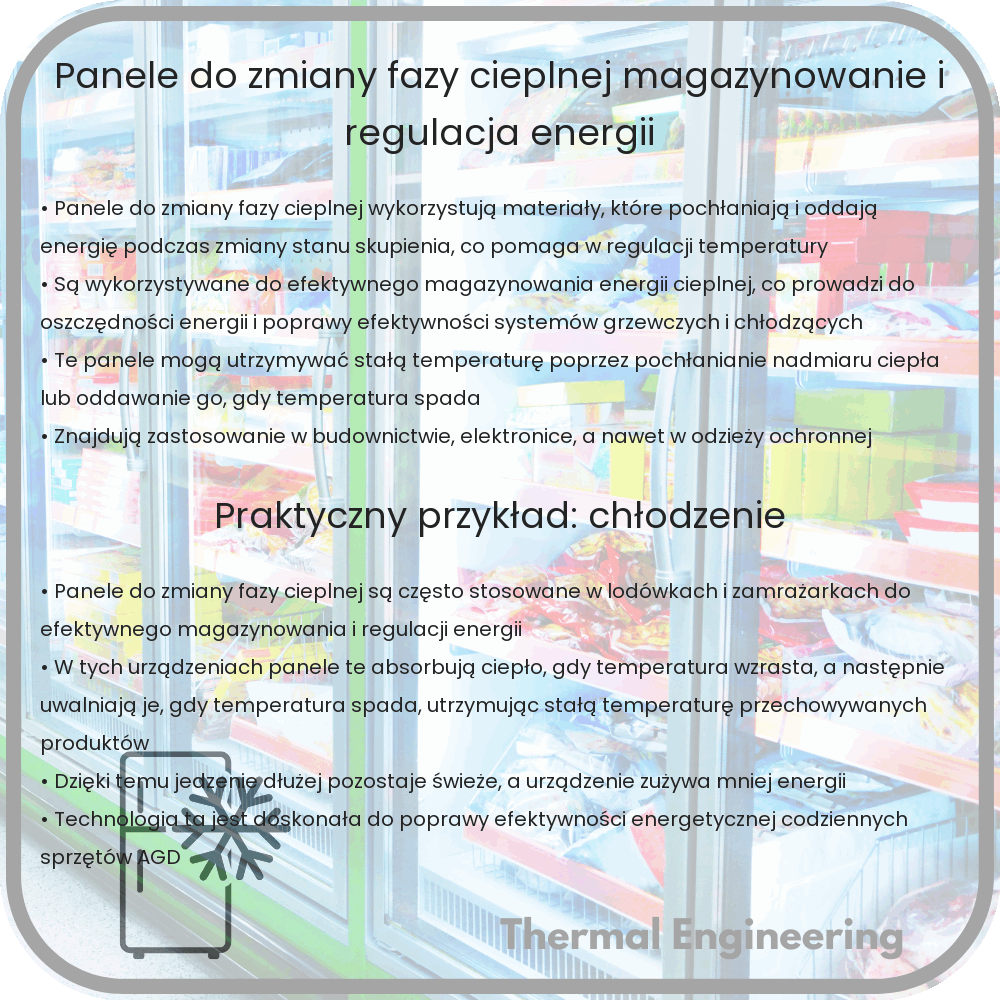Panele do zmiany fazy cieplnej | Magazynowanie i regulacja energii