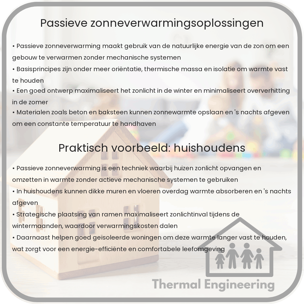 Passieve zonneverwarmingsoplossingen