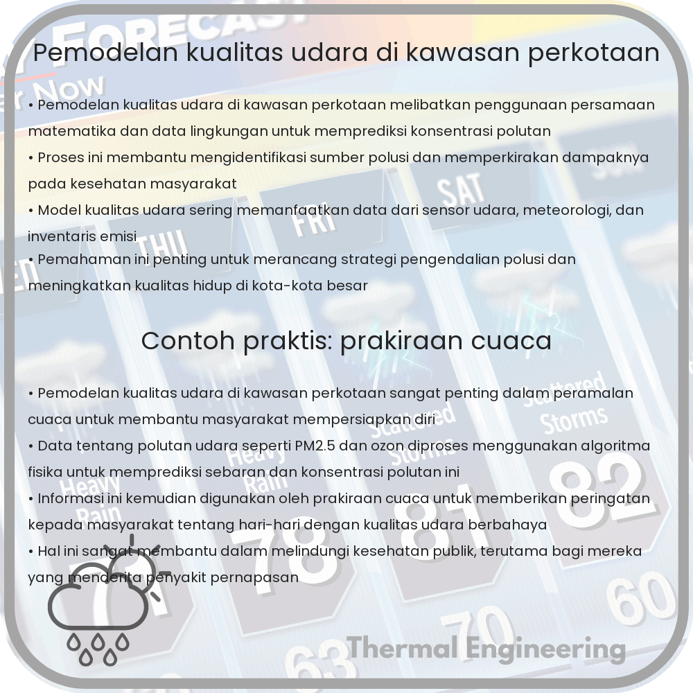 Pemodelan Kualitas Udara di Kawasan Perkotaan