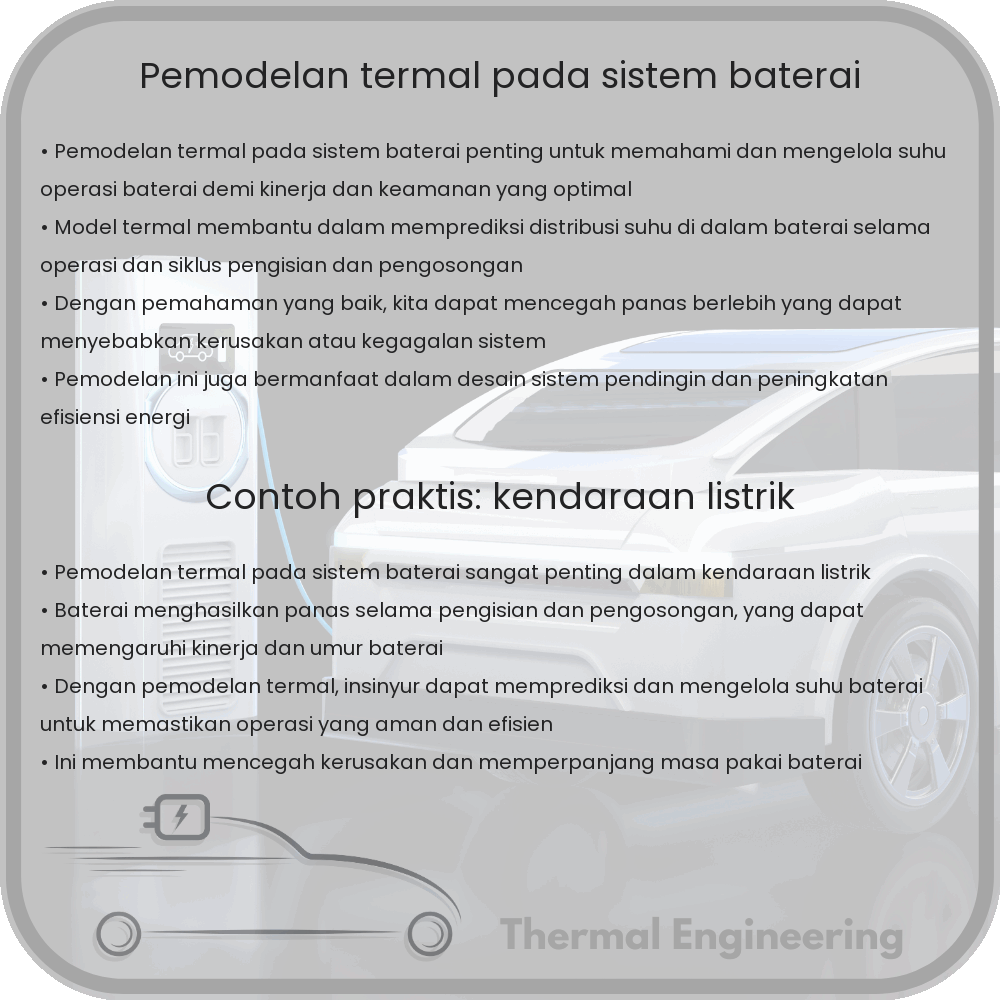 Pemodelan Termal Pada Sistem Baterai