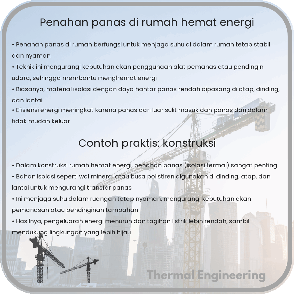 Penahan Panas di Rumah Hemat Energi