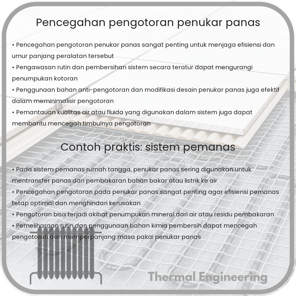 Pencegahan Pengotoran Penukar Panas