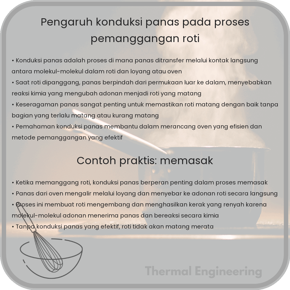 Pengaruh Konduksi Panas pada Proses Pemanggangan Roti