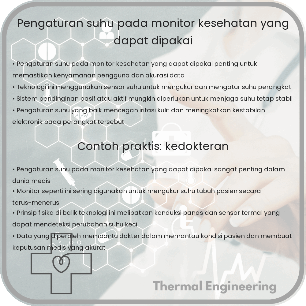 Pengaturan Suhu pada Monitor Kesehatan yang Dapat Dipakai