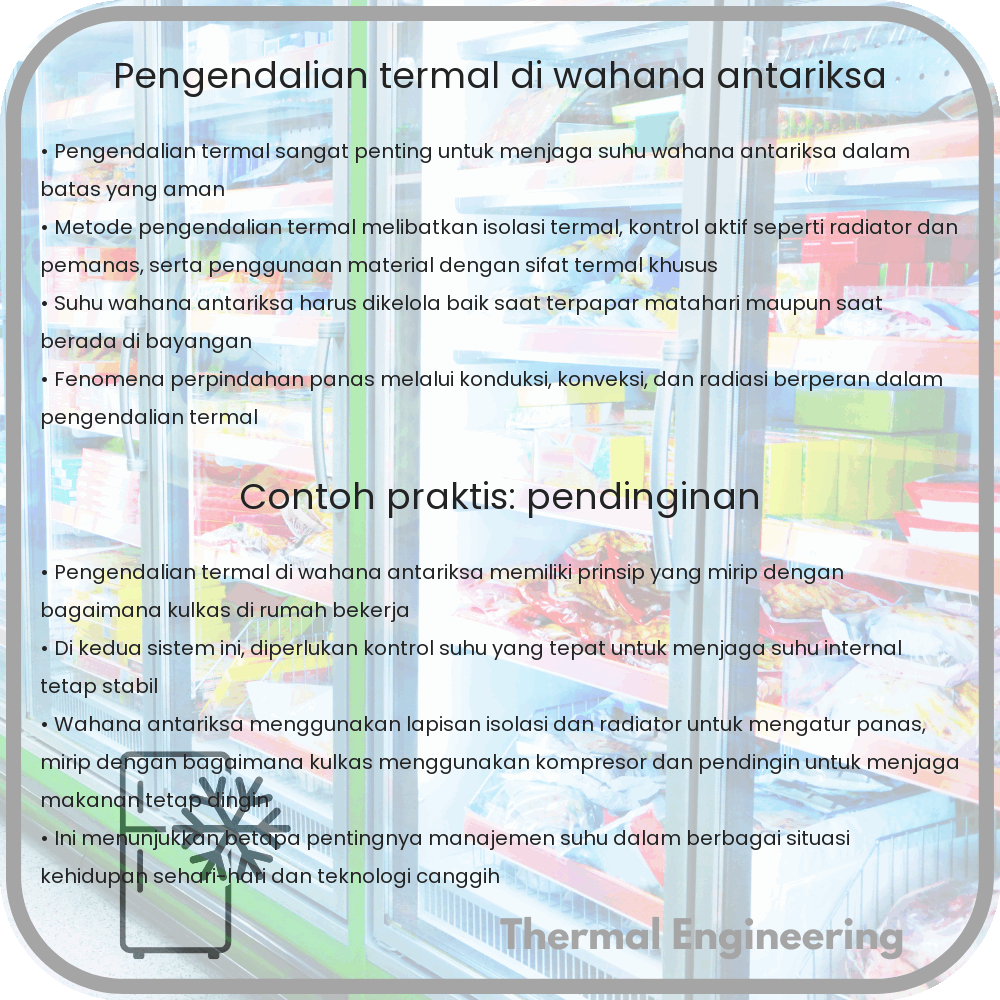 Pengendalian Termal di Wahana Antariksa