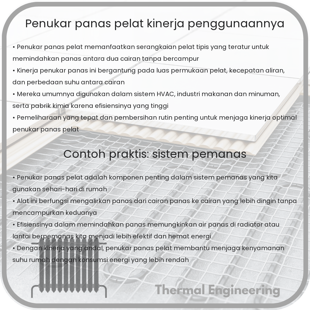 Penukar Panas Pelat | Kinerja & Penggunaannya