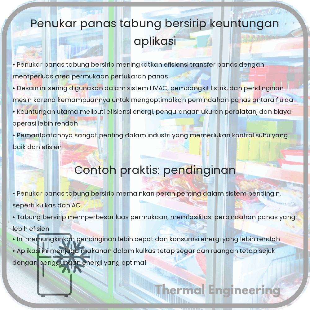 Penukar Panas Tabung Bersirip | Keuntungan & Aplikasi