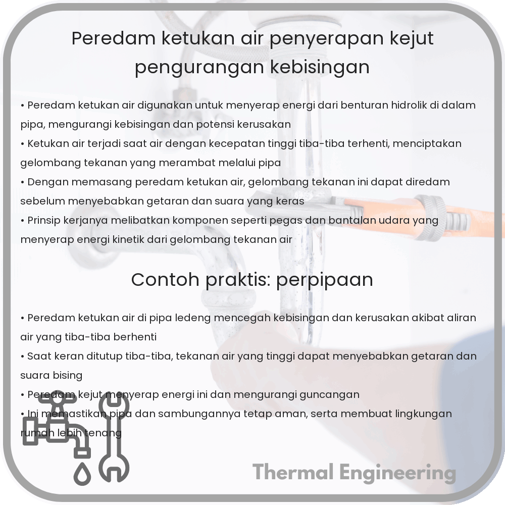 Peredam Ketukan Air | Penyerapan Kejut & Pengurangan Kebisingan