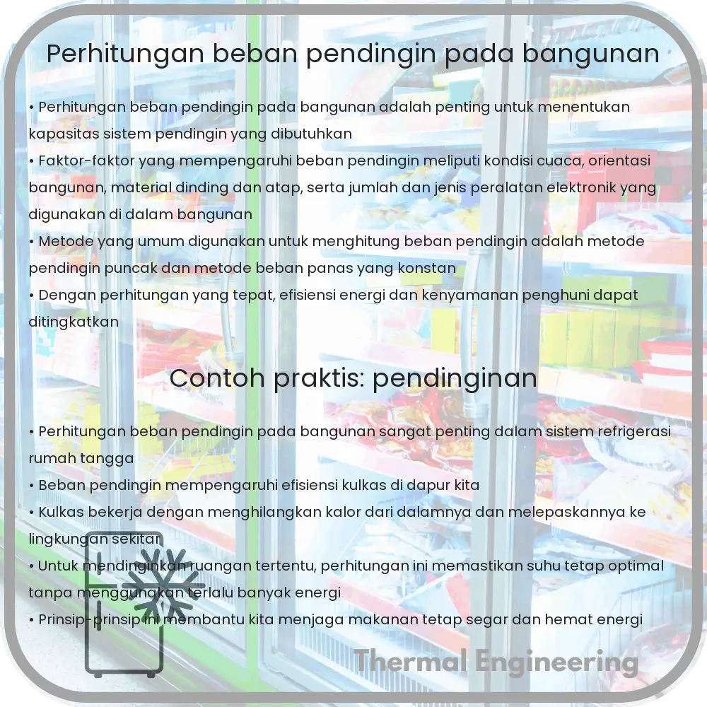 Perhitungan Beban Pendingin pada Bangunan