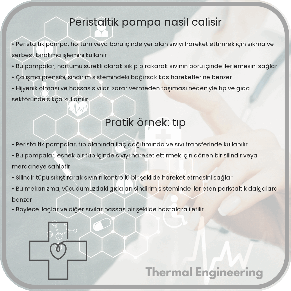 Peristaltik Pompa Nasıl Çalışır?