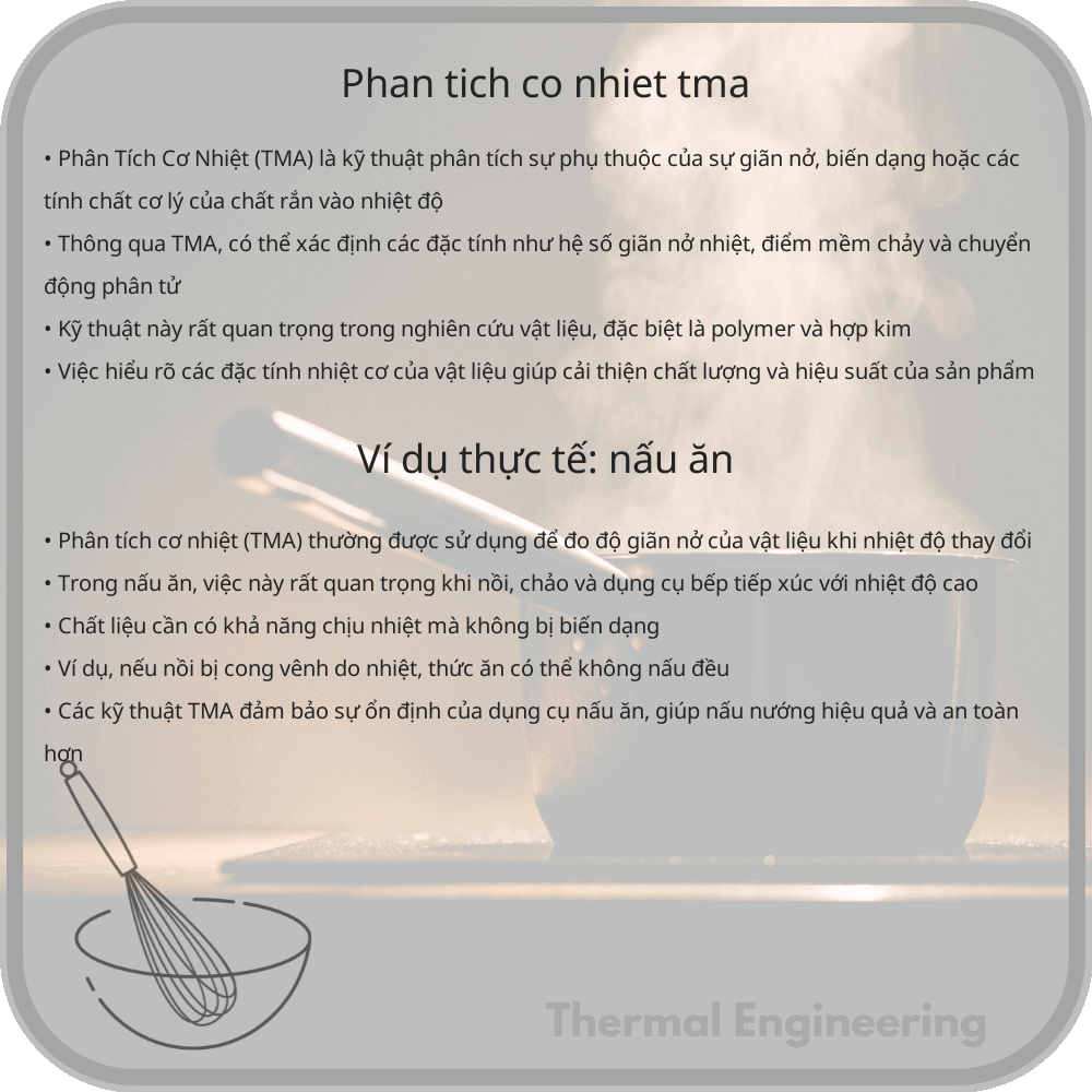 Phân Tích Cơ Nhiệt (TMA)