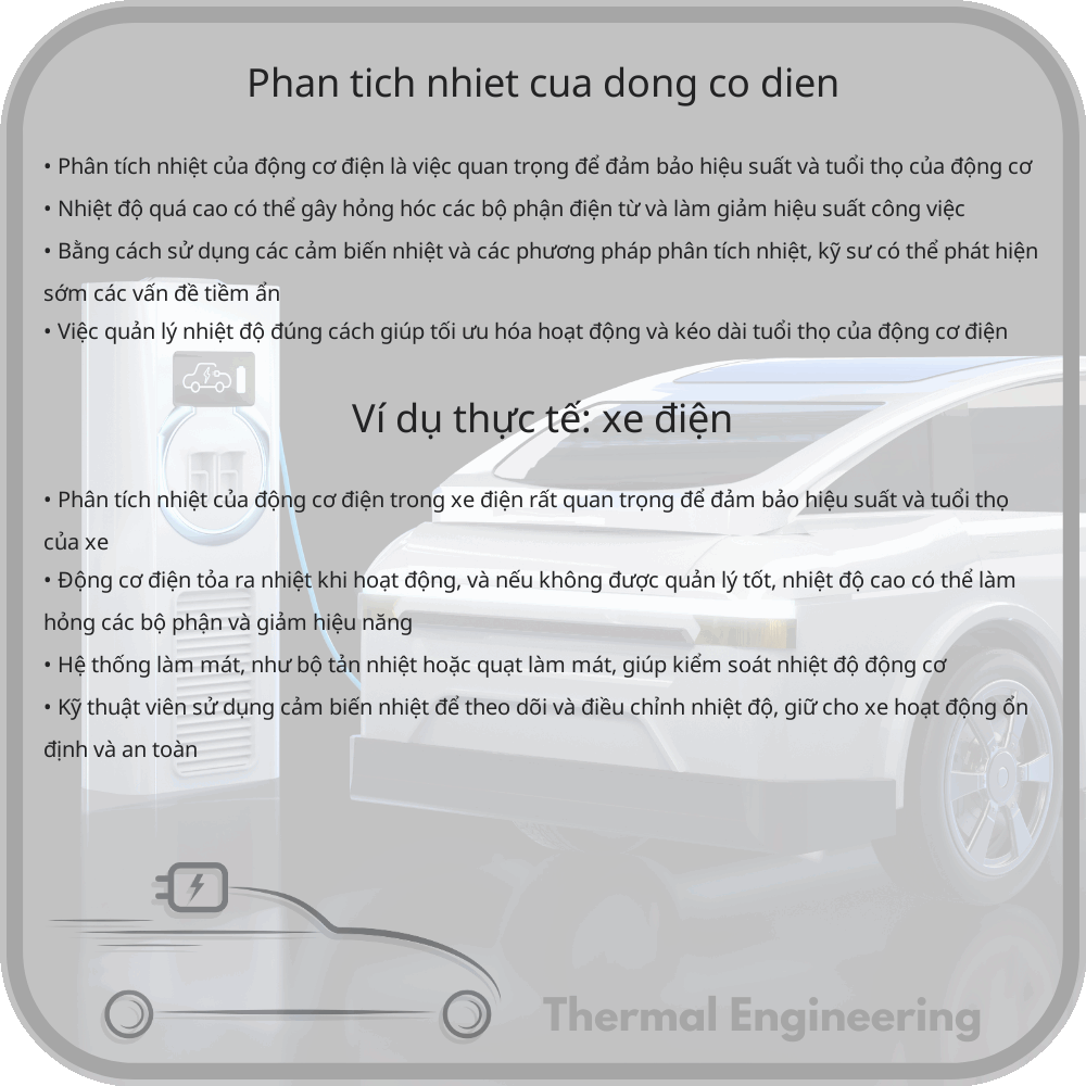Phân tích nhiệt của động cơ điện