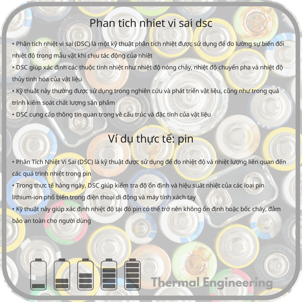 Phân Tích Nhiệt Vi Sai (DSC)