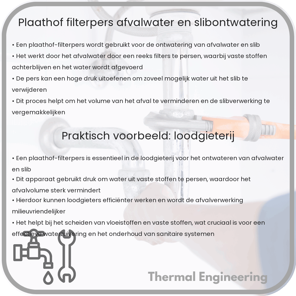 Plaathof-filterpers | Afvalwater- en slibontwatering