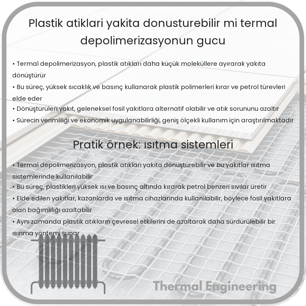 Plastik Atıkları Yakıta Dönüştürebilir mi: Termal Depolimerizasyonun Gücü