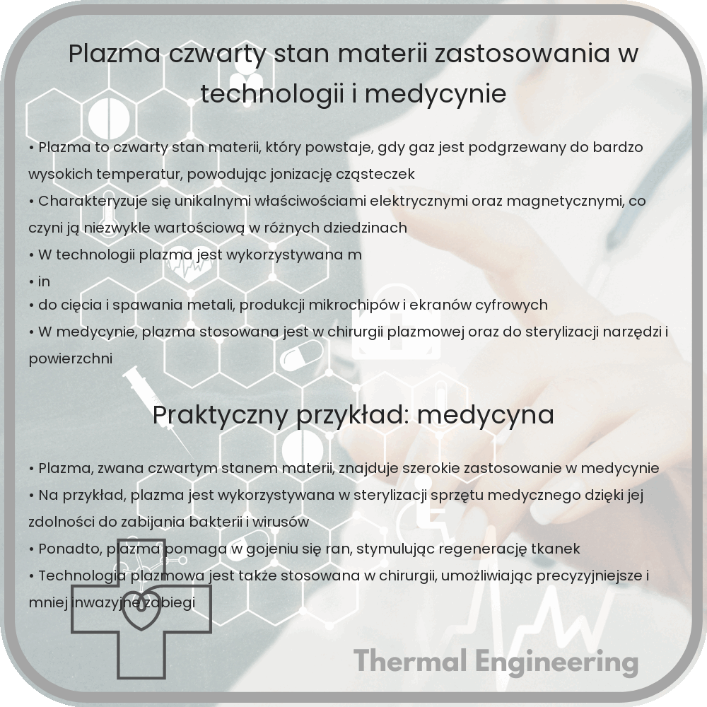 Plazma | Czwarty Stan Materii, Zastosowania w Technologii i Medycynie