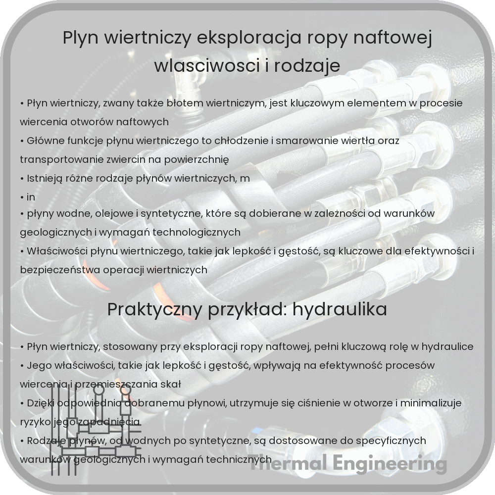 Płyn wiertniczy | Eksploracja ropy naftowej, właściwości i rodzaje