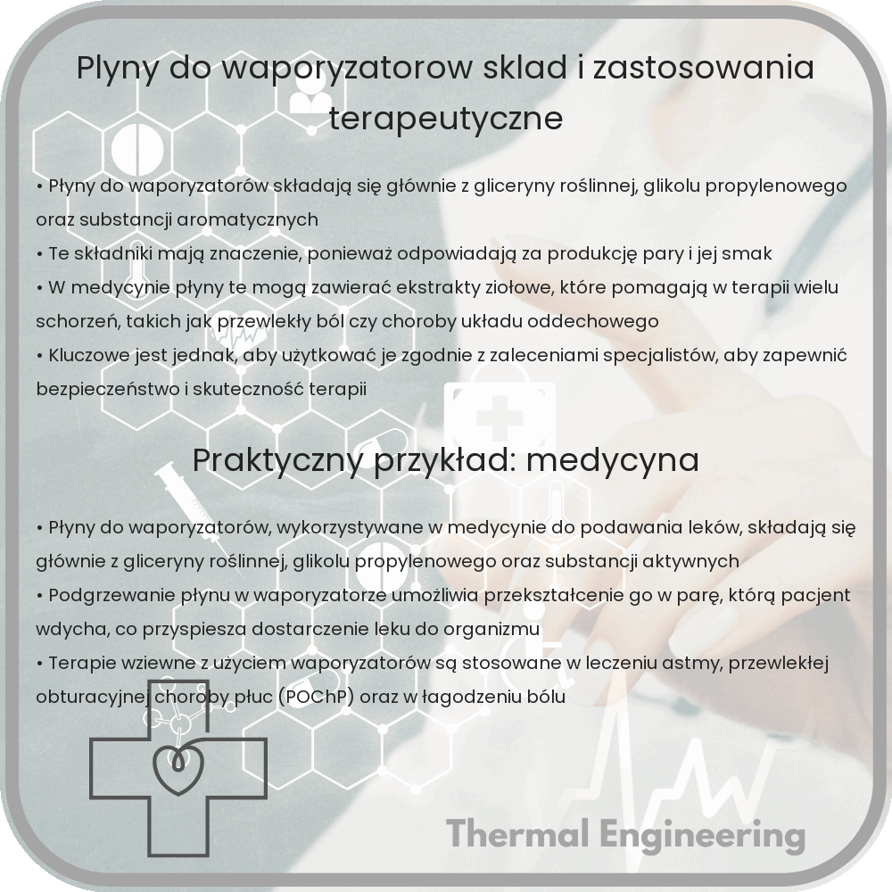 Płyny do Waporyzatorów | Skład i Zastosowania Terapeutyczne