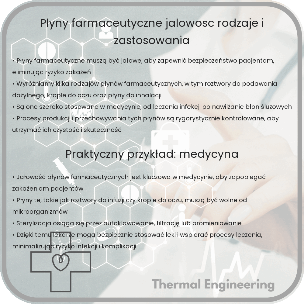 Płyny Farmaceutyczne | Jałowość, Rodzaje i Zastosowania
