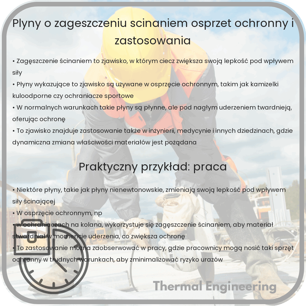 Płyny O zagęszczeniu ścinaniem | Osprzęt ochronny i zastosowania